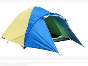 Tent Ultralight 3-4 Person Double Layer Rainproof Tent for Outdoor Camping Hiking Hunting Fishing Travel Picnic Tourist Outdoor Family Tent (Color : 1) (1)