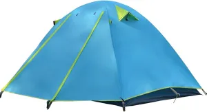 Tents 3-4 Person Family Tent, Lightweight Portable Alumimun Pole Waterproof Anti-Storm Double Layer 4 Season Camping Tent
