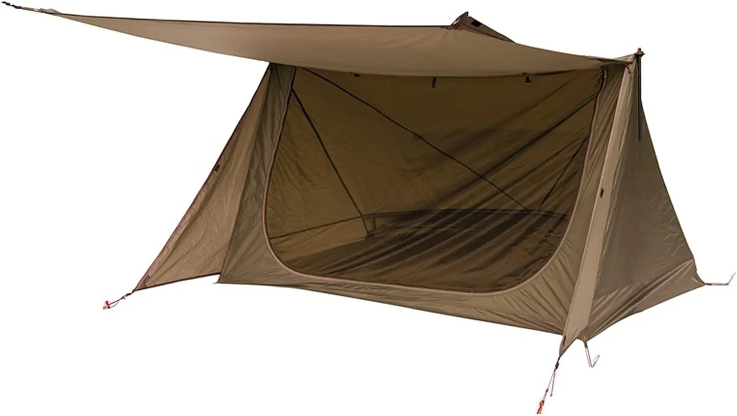 Tents 3 Season Tent Ultralight Shelter Style Tent for Bushcrafters Survivalists Camping Hiking, Auburn
