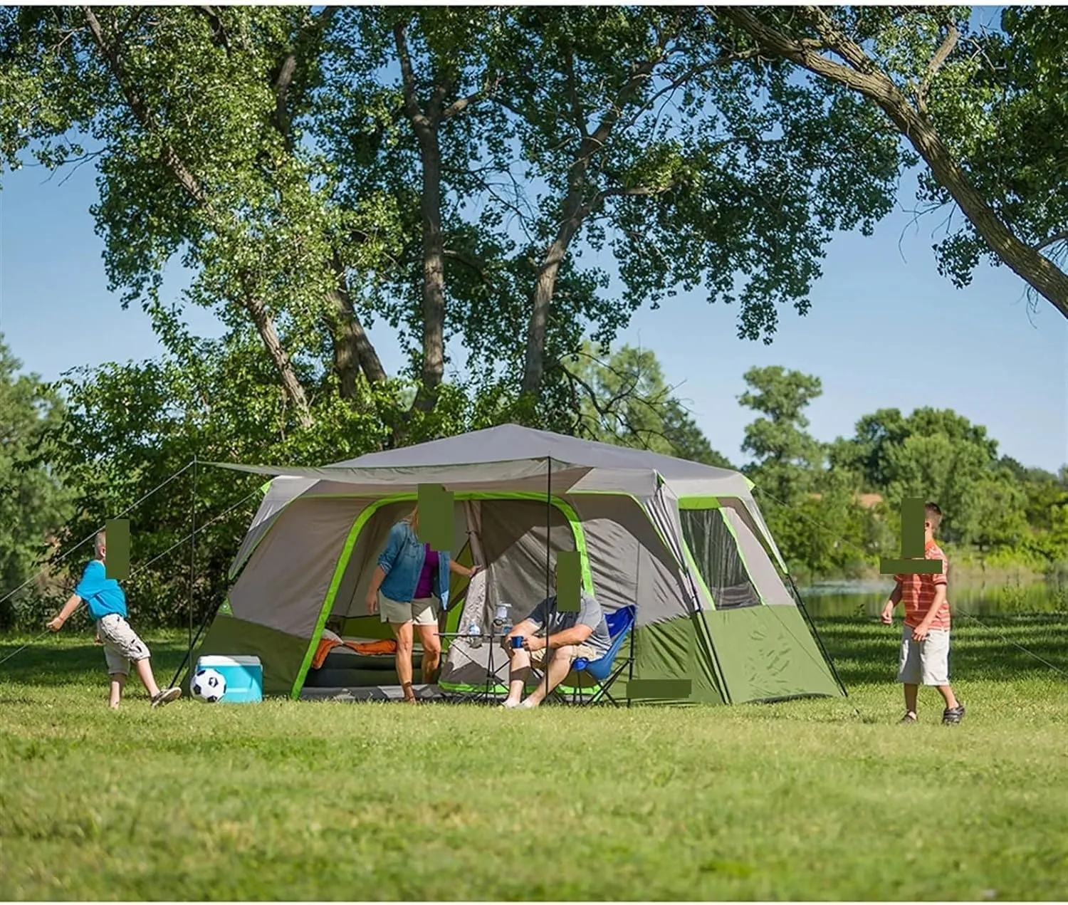 Tents Cabin Tent with Private Room Tents Outdoor Camping Camping Tent Tents Outdoor Camping Gazebo (Orange One Size)