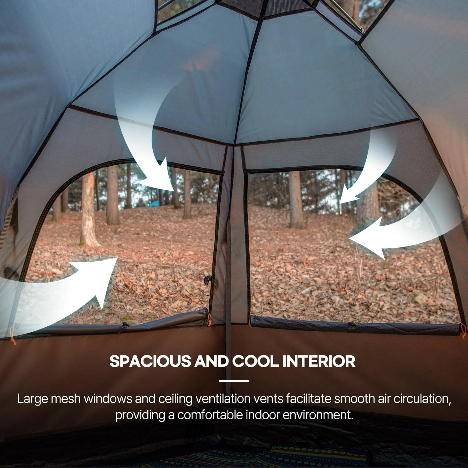 Tents for Camping 2/4/6 Person Camping Dome Tent, Easy to Set Up, Lightweight Camping Tent, Portable Camping Tent for Outdoor and Backpacking Sundome Tent