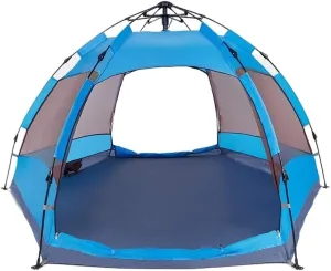 Tents for Camping Camping Tent 4 Person with 6 Side Mesh Waterproof Double Layer Instant Tent for Family Hiking Outdoor Tent Beach Tent