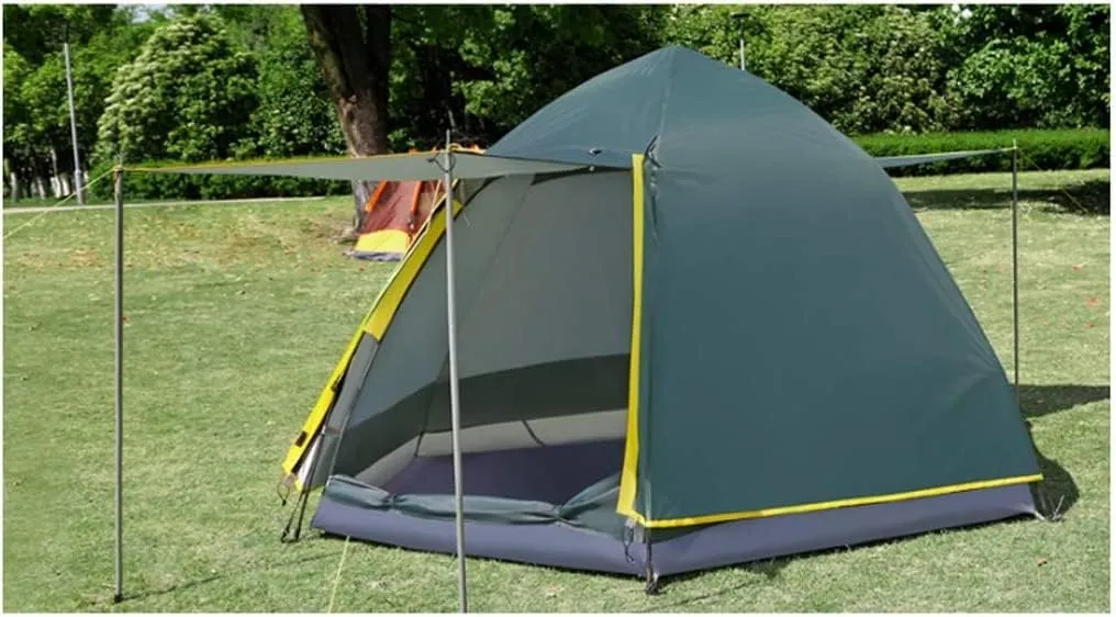 Tents for Camping Camping Tent 4 Person with 6 Side Mesh Waterproof Double Layer Instant Tent for Family Hiking Outdoor Tent Beach Tent