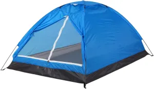 Tents Lightweight Camping Tent Outdoor 2 Person Single Layer 4 Season Tent Portable Travel Backpacking Fishing Tent with Handbag, Blue