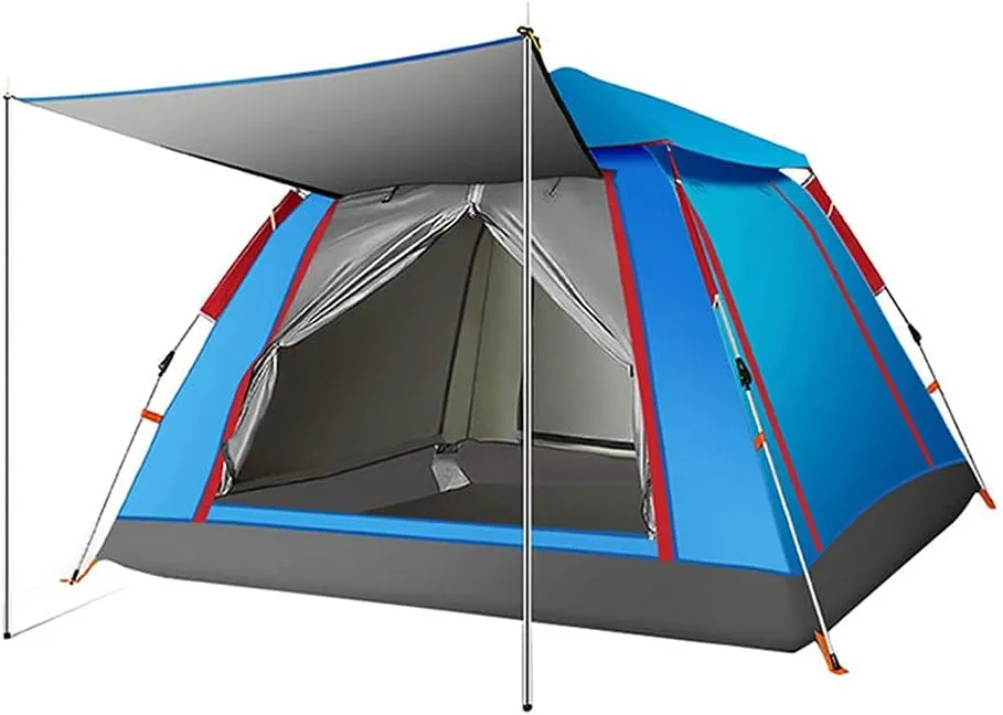 Tents Pop-up Family Camping 2-4 Persons, Waterproof Ventilated Removable Instant, Quick Set up Dome for Outdoor Camping, Hiking, Fishing