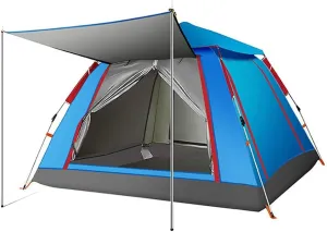 Tents Pop-up Family Camping 2-4 Persons, Waterproof Ventilated Removable Instant, Quick Set up Dome for Outdoor Camping, Hiking, Fishing