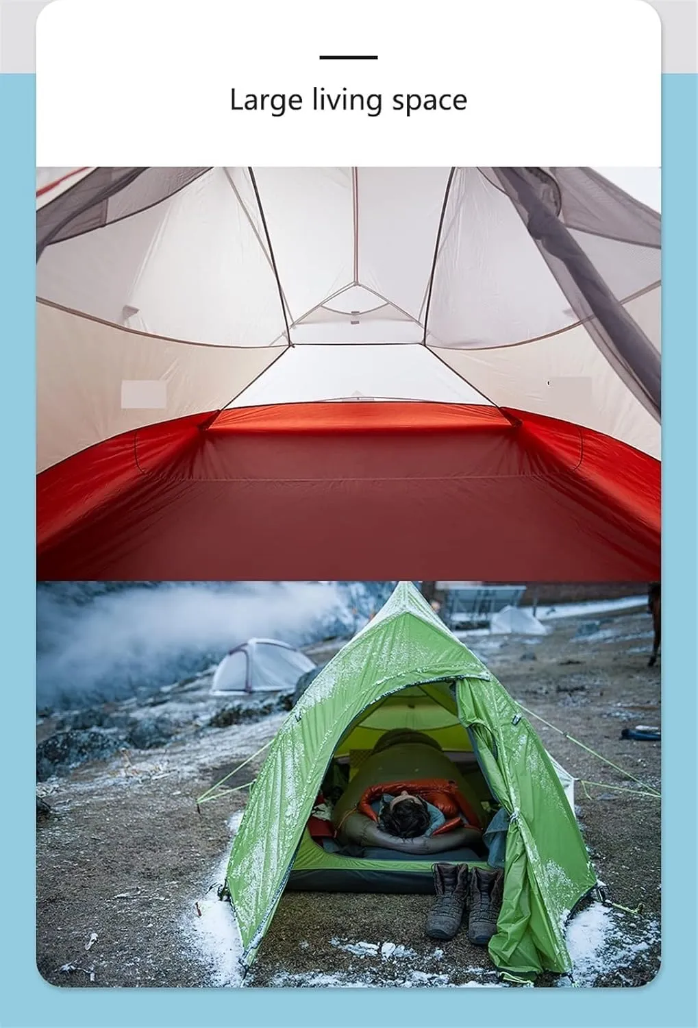 Tents Tent Ultralight Camping Tent for Thickened Rain-Proof Tent Large Space Outdoor Field Tent