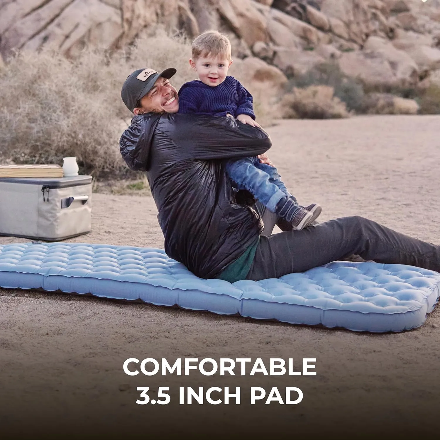 Teton Self Inflating Sleeping Pad, Inflatable Camping Sleeping Pads, Compact Mat for Camping, Backpacking, and Hiking.