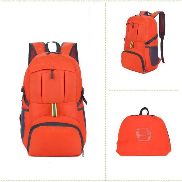 The Portable Zipper Nylon Backpack