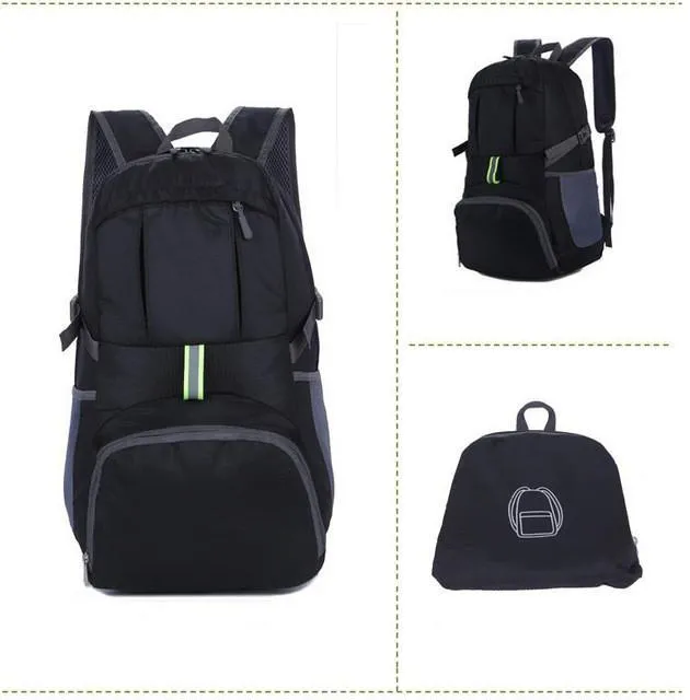 The Portable Zipper Nylon Backpack