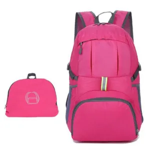 The Portable Zipper Nylon Backpack