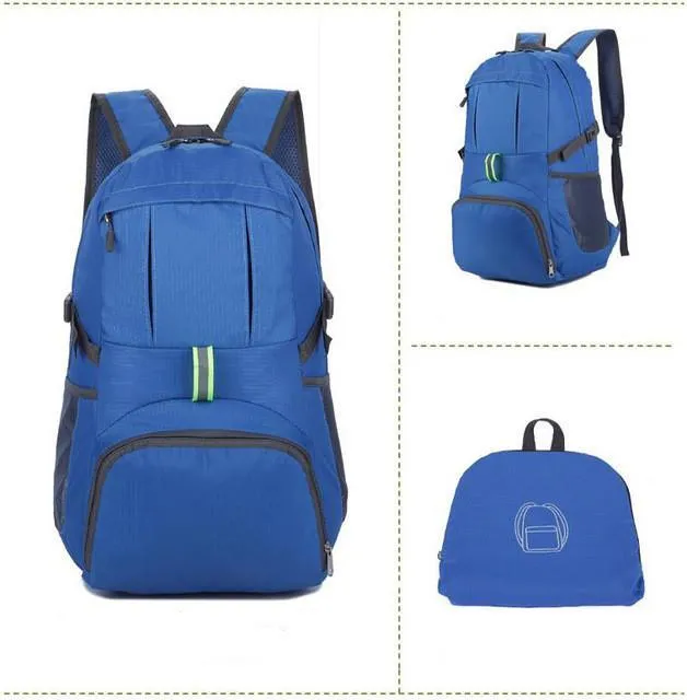 The Portable Zipper Nylon Backpack
