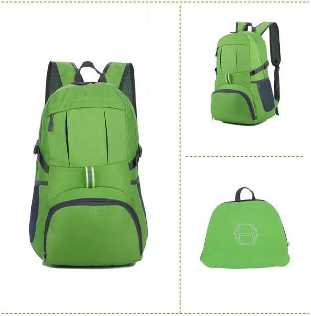 The Portable Zipper Nylon Backpack