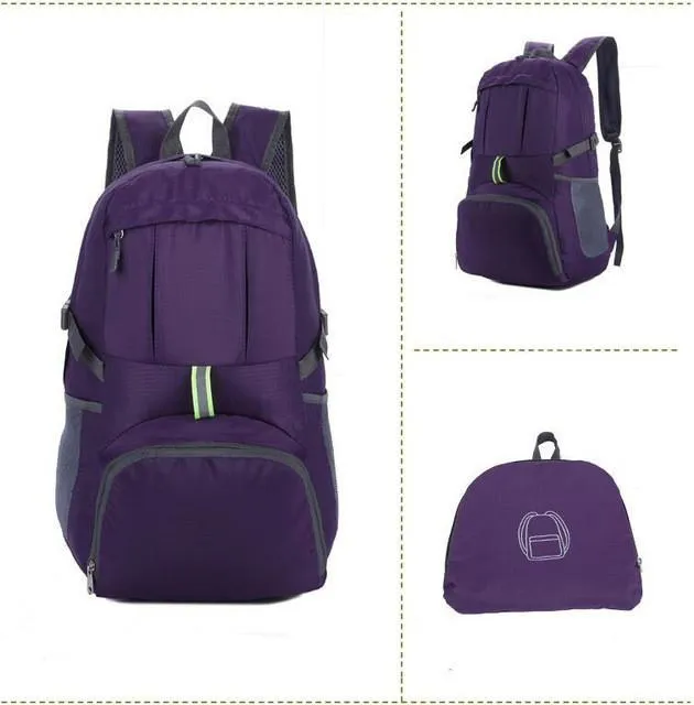 The Portable Zipper Nylon Backpack