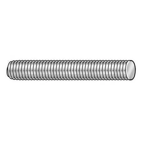 Threaded Rod, Carbon Steel, 3/4-16x1 ft, Right Hand, Plated Finish