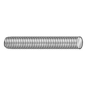 Threaded Rod, Carbon Steel, 3/4-16x1 ft, Right Hand, Plated Finish