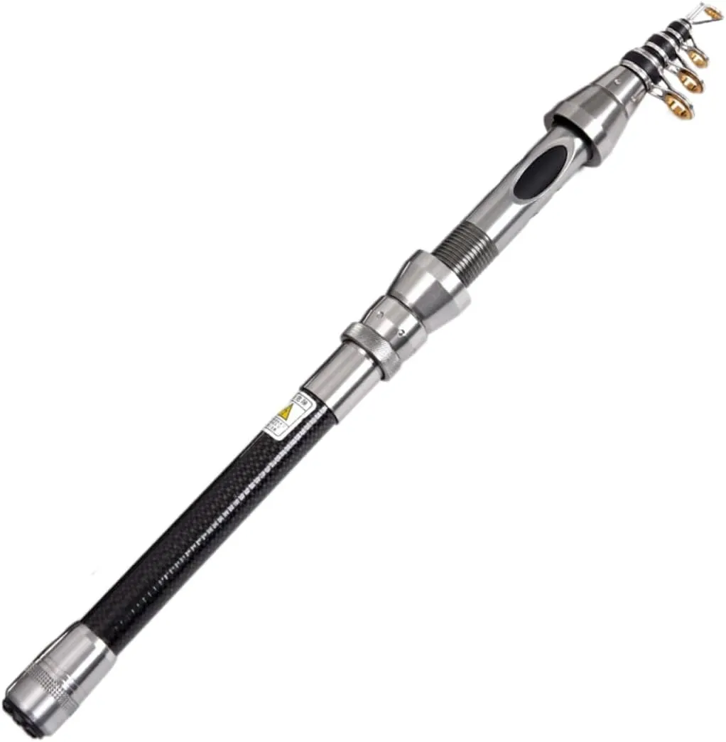 Throwing Fishing Rod Sea Fishing Pole Silver Fishing Pole Mini Fishing Rod