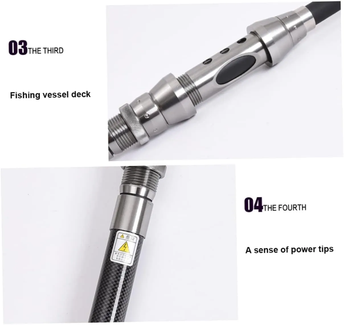 Throwing Fishing Rod Sea Fishing Pole Silver Fishing Pole Mini Fishing Rod