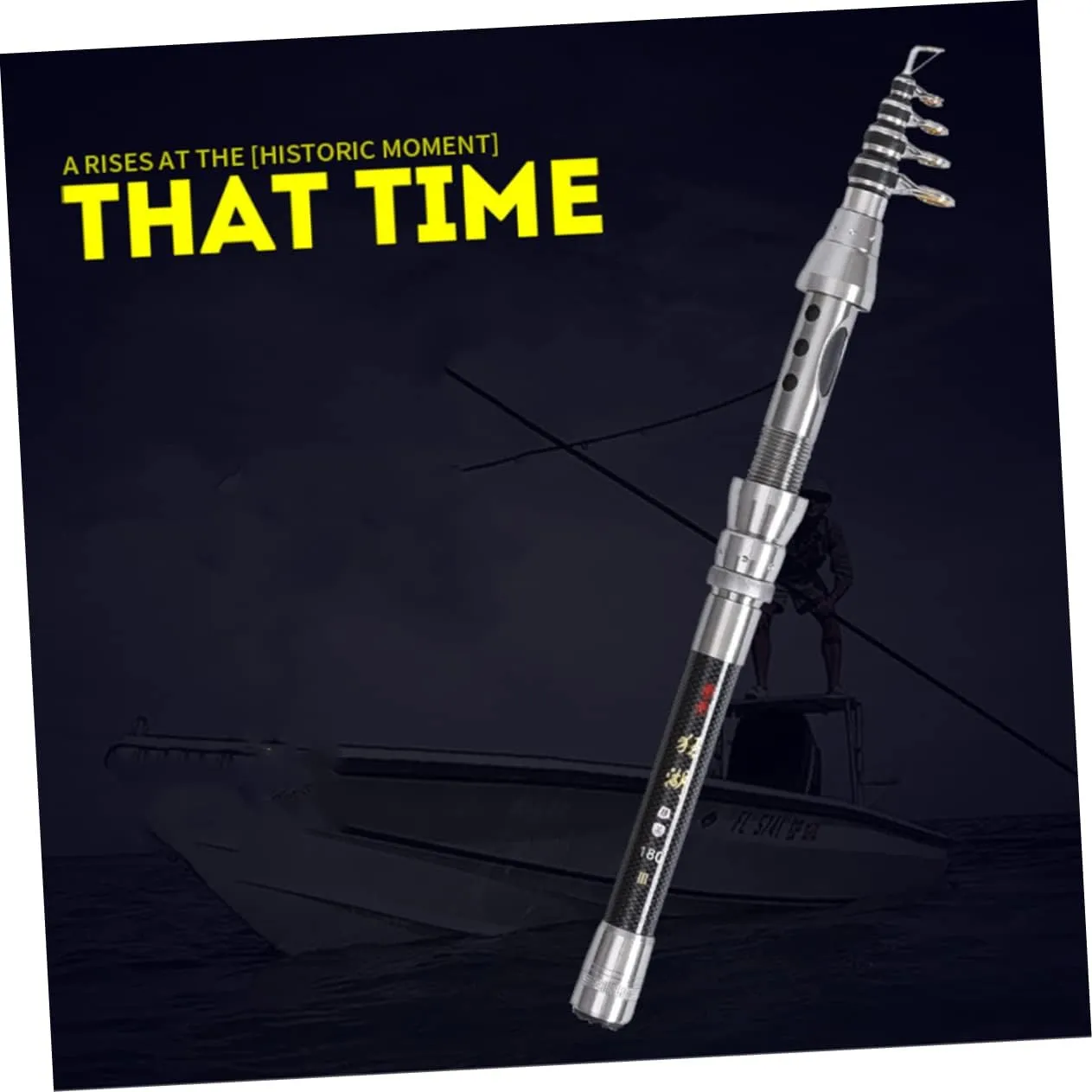 Throwing Fishing Rod Sea Fishing Pole Silver Fishing Pole Mini Fishing Rod