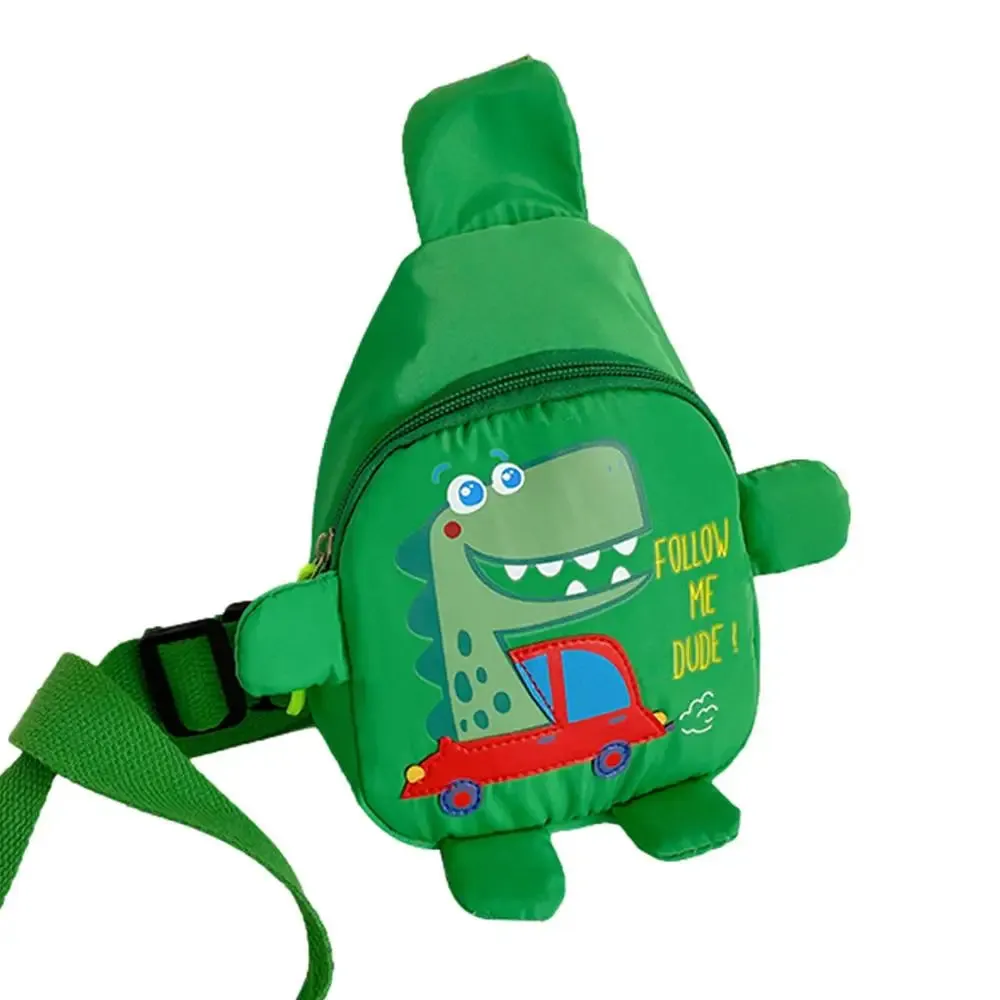 Toddler Dinosaur Sling Backpack - Waterproof Crossbody Daypack for Kids