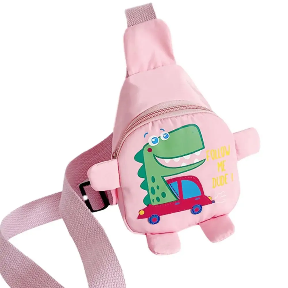 Toddler Dinosaur Sling Backpack - Waterproof Crossbody Daypack for Kids