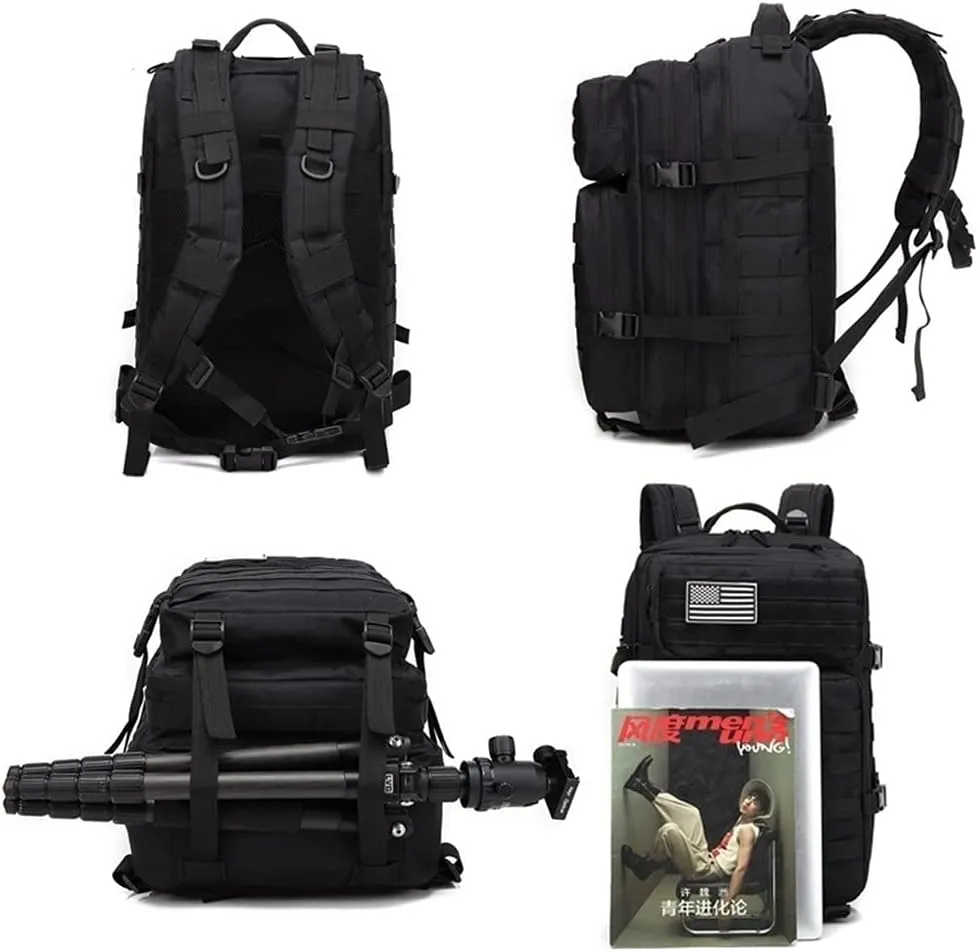 TOMITANY Military Tactical Backpack 45L Army 3 Days Assault Pack Bag Large Nylon 900D Mens Molle Rucksack