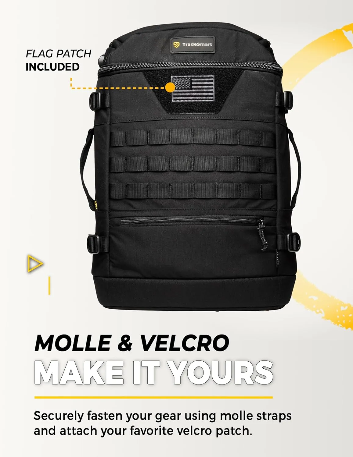 TradeSmart Range Backpack for Handguns, Ammo & Shooting Gear with 3 Lockable Compartments, Ear & Eye Protection Kit Optional