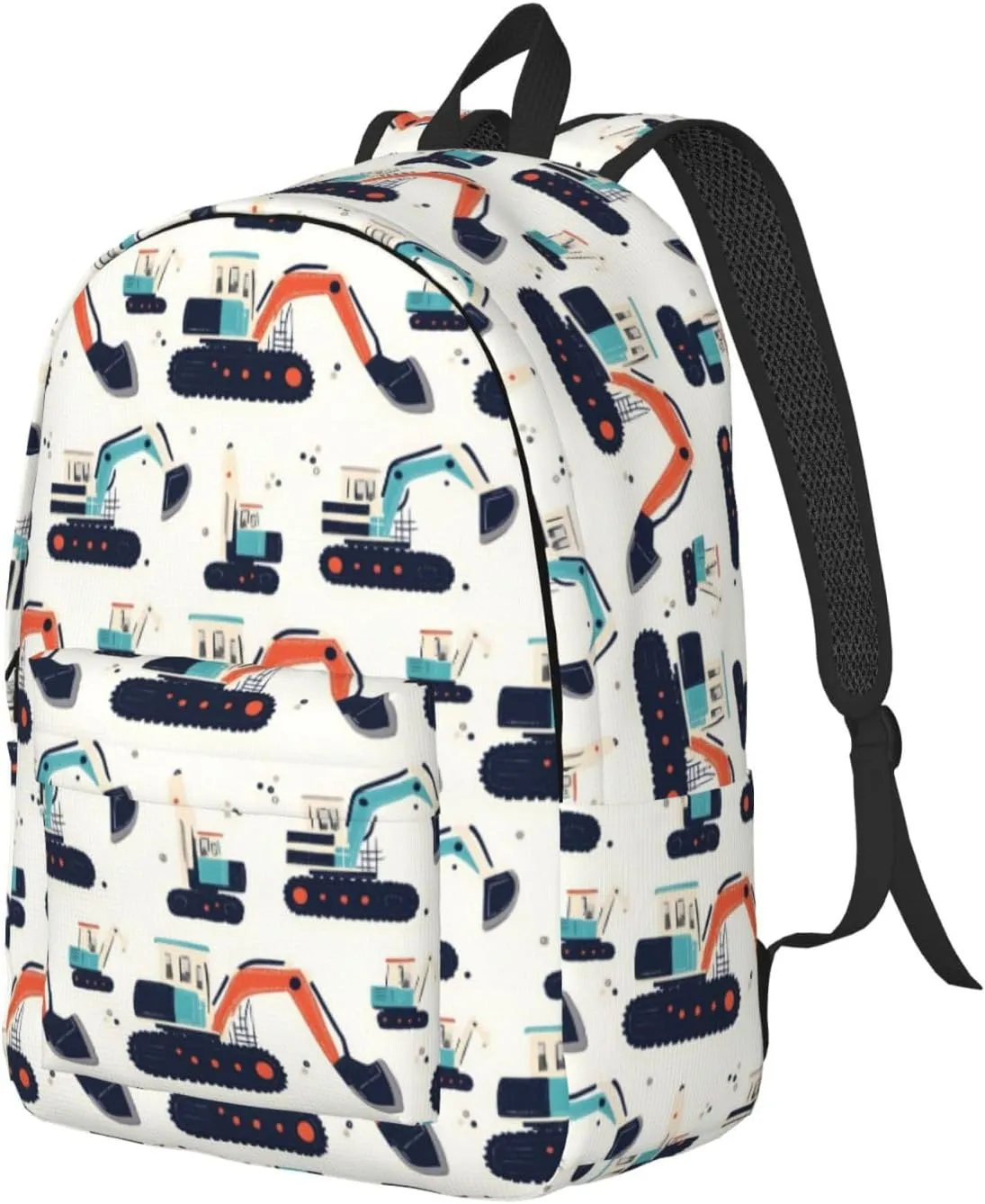 Travel Backpack for Women Men - 20L Excavator Shovel Truck Print Canvas Simple Modern Backpack Bag for Hiking