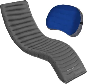 TREKOLOGY UL80 Ultralight Inflatable Backpacking Sleeping Pad with ALUFT Plus SE Inflatable Camping Pillow – Compact, Portable, and Comfortable Gear for Camping, Hiking, Travel, and Outdoor Adventures