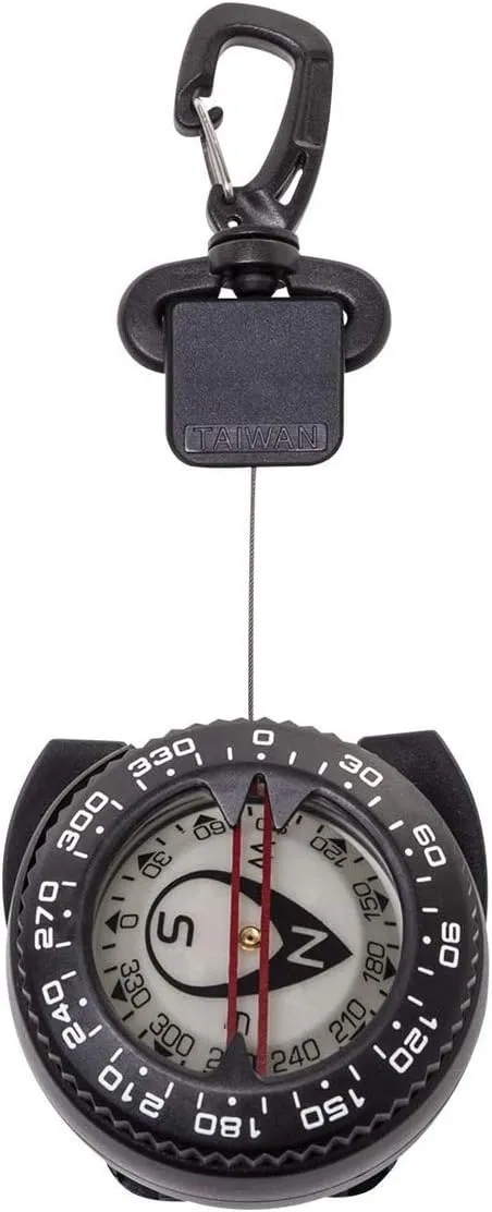 Trident Scuba Diving Compass, Waterproof Oil Filled Compass for Scuba, Camping, Kayaking and Outdoor Sports