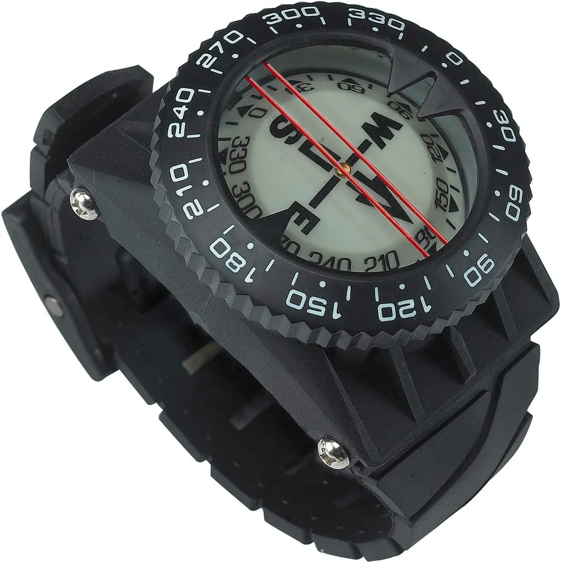 Trident Scuba Diving Wrist Compass, Waterproof Oil Filled Compass for Scuba, Camping, Kayaking and Outdoor Sports