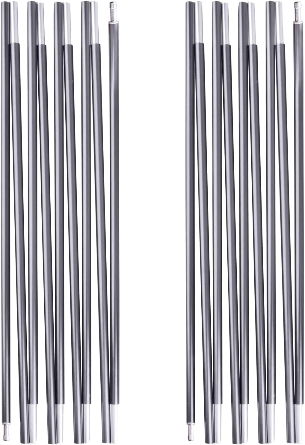 TRIWONDER Tent Pole 2 PCS - Aluminium Rod Tent Pole Replacement Accessories Tent Bar Tent Building Supporting Rod Awning Frames Kit for Hiking Camping