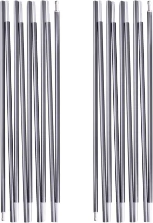 TRIWONDER Tent Pole 2 PCS - Aluminium Rod Tent Pole Replacement Accessories Tent Bar Tent Building Supporting Rod Awning Frames Kit for Hiking Camping