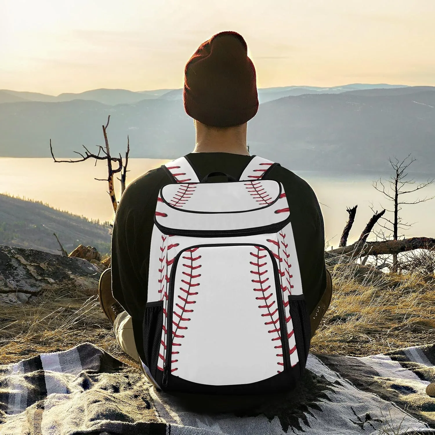 Tropical Pineapples Fruits Cooler Backpack Insulated Leak Proof Beach Cooler Bag Soft Lunch Picnic Hiking Camping Backpack Cooler
