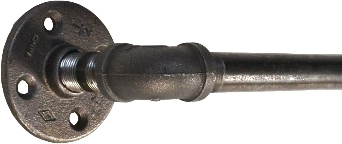 Turnbull Farms(TM) Industrial Pipe Curtain Rod (98 inch bar 2 Segments) - Multiple Sizes