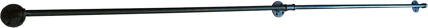 Turnbull Farms(TM) Industrial Pipe Curtain Rod (98 inch bar 2 Segments) - Multiple Sizes