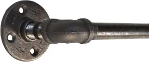 Turnbull Farms(TM) Industrial Pipe Curtain Rod (98 inch bar 2 Segments) - Multiple Sizes