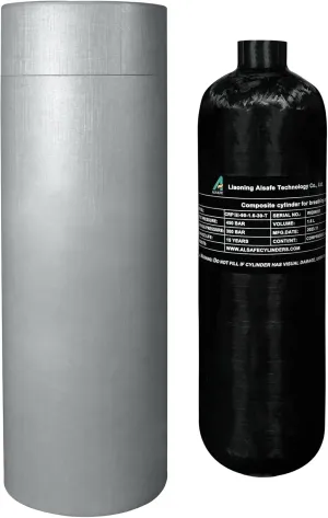 TUXING 4500Psi Pcp Air Tank 1.6L 98Cu in Carbon Fiber HPA Tank,Gas Cylinder,Paintball Hunting for PCP Air Rifle Gun Daystate and FX Thread M18 * 1.5