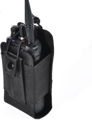 TWAYRDIO Molle Radio Holster Holder Pouch for Tactical Vest Duty Belt, Universal Two Way Radio Case for Baofeng Yaesu Icom Motorola Kenwood Quansheng Handhelds Walkie Talkies