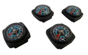 Type-III 6pc Liquid Filled Slip-on Compass Set for Watchband or Paracord Bracelets