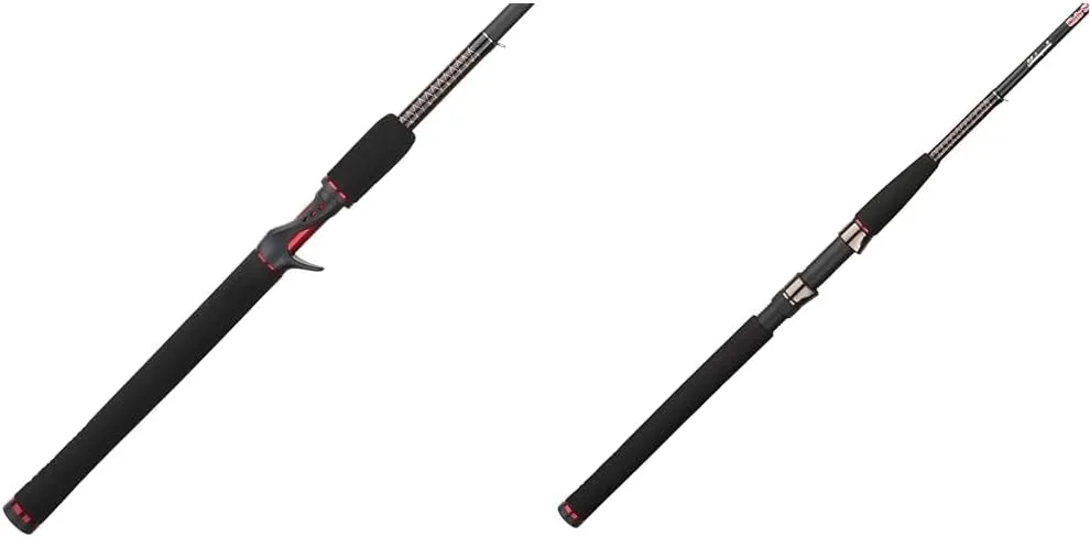 Ugly Stik GX2 Casting and Spinning Rod Bundle, 6’6” One Piece Casting Rod, 8-20lb Line Rating, 1/4-5/8 oz. Lure Rating and 7’ Three Piece Spinning Rod, 8-20lb Line Rating, 1/4-3/4 oz. Lure Rating