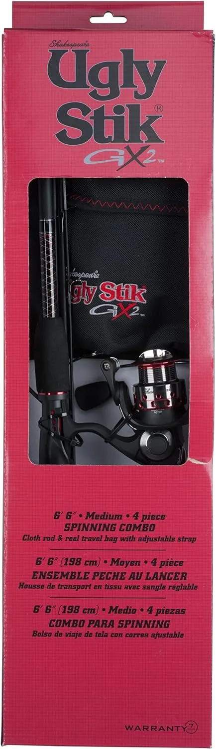 Ugly Stik GX2 Spinning Reel and Fishing Rod Combo