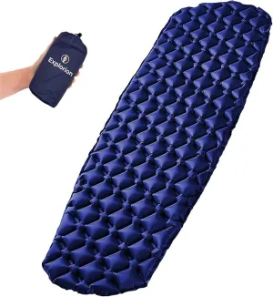 Ultralight Camping Sleeping Pad – Easy to Inflate Air Sleeping Pads for Backpacking, Traveling and Hiking, Designed for Better Stability & Support