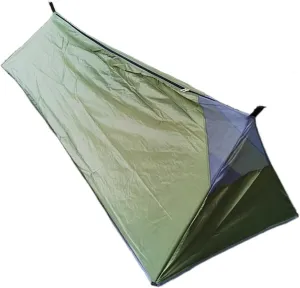 Ultralight Camping Tent Waterprof Easy Set Up Windproof Bushcraft Shelter 1 Person for Travel Festival Beach Outdoor Activities Change Clothes Tent (Color : Army Green, Size : 1)