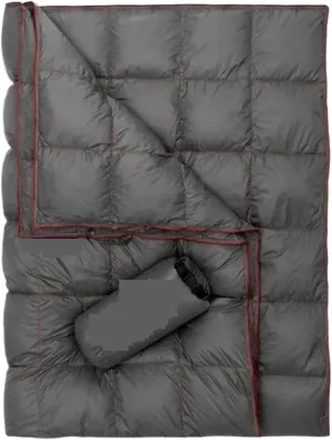 Ultralight Down Blanket - Wearable Shawl For Outdoor Camping, Travel & Fishing - Multifunctional Warm Down Quilt(Gray)