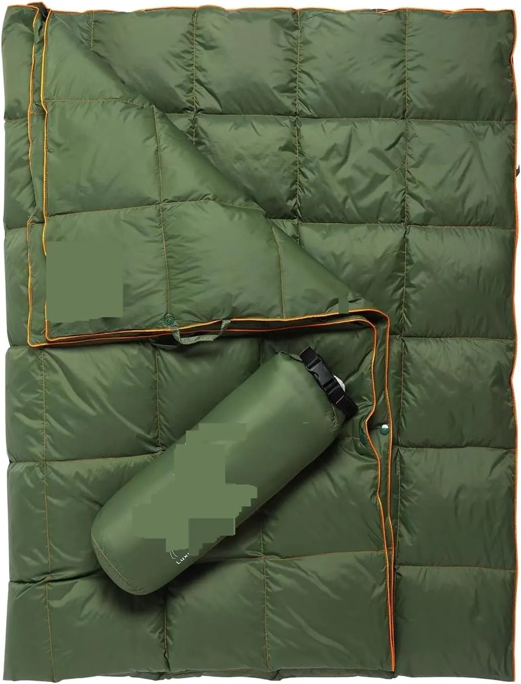 Ultralight Down Blanket - Wearable Shawl For Outdoor Camping, Travel & Fishing - Multifunctional Warm Down Quilt(Gray)