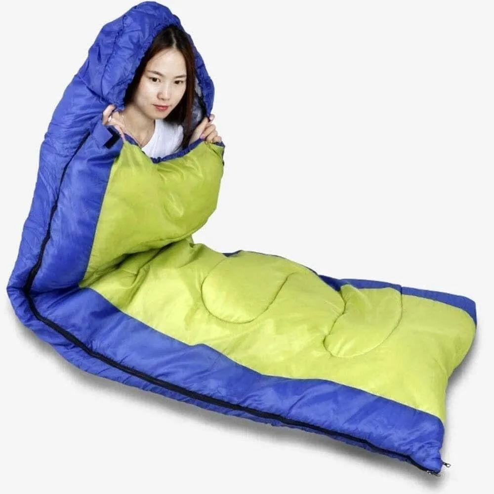 Ultralight Envelope Sleeping Bag for Outdoor Camping & Hiking, Waterproof Thermal Hollow Cotton Bag for Winter
