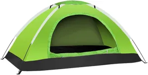 Ultralight For Backpacking Tent, for INSTANT Setup, Waterproof &, Double Door Design(2 person Green)