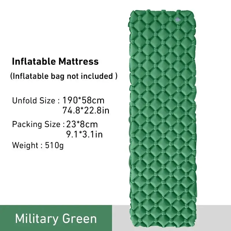 Ultralight Inflatable Camping Sleeping Pad for Travel