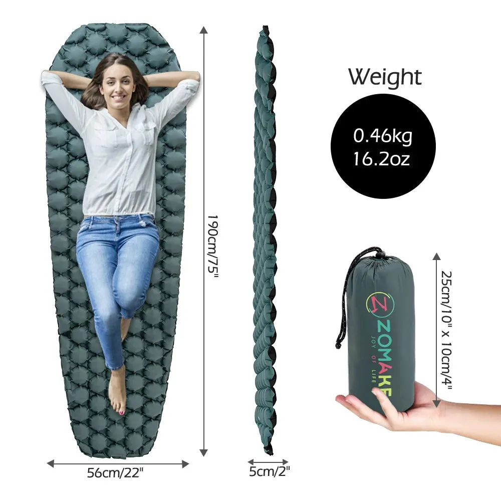 Ultralight Inflatable Sleeping Pad for Trekking and Camping